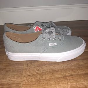 Grey Leather Vans